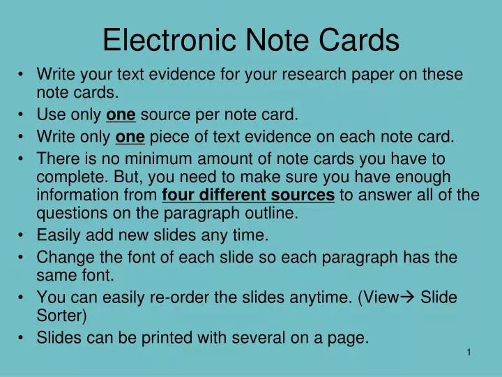 electronic note cards n.