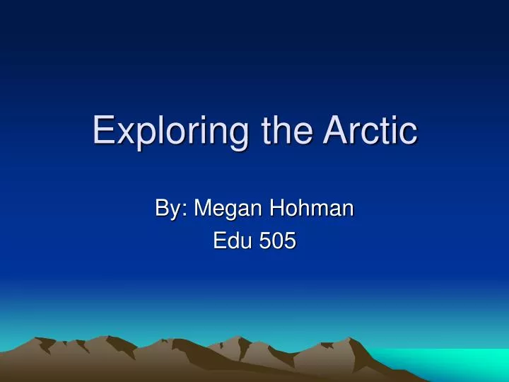 exploring the arctic n.