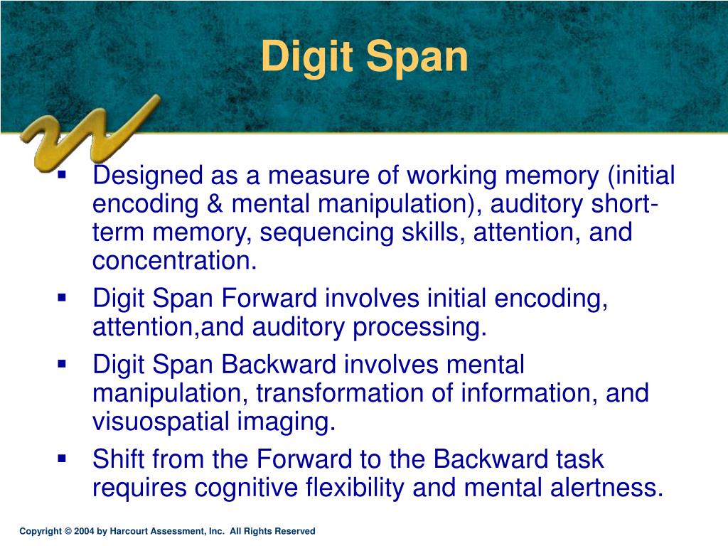 bakward digit span test pdf bakward digit span test pdf