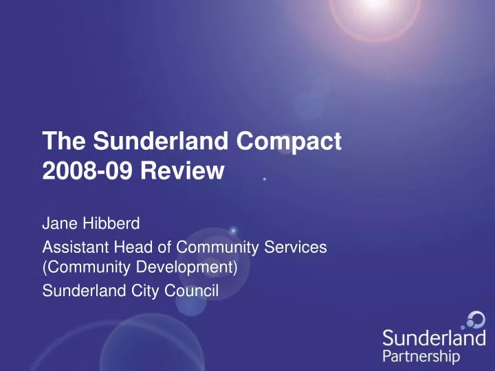 the sunderland compact 2008 09 review n.