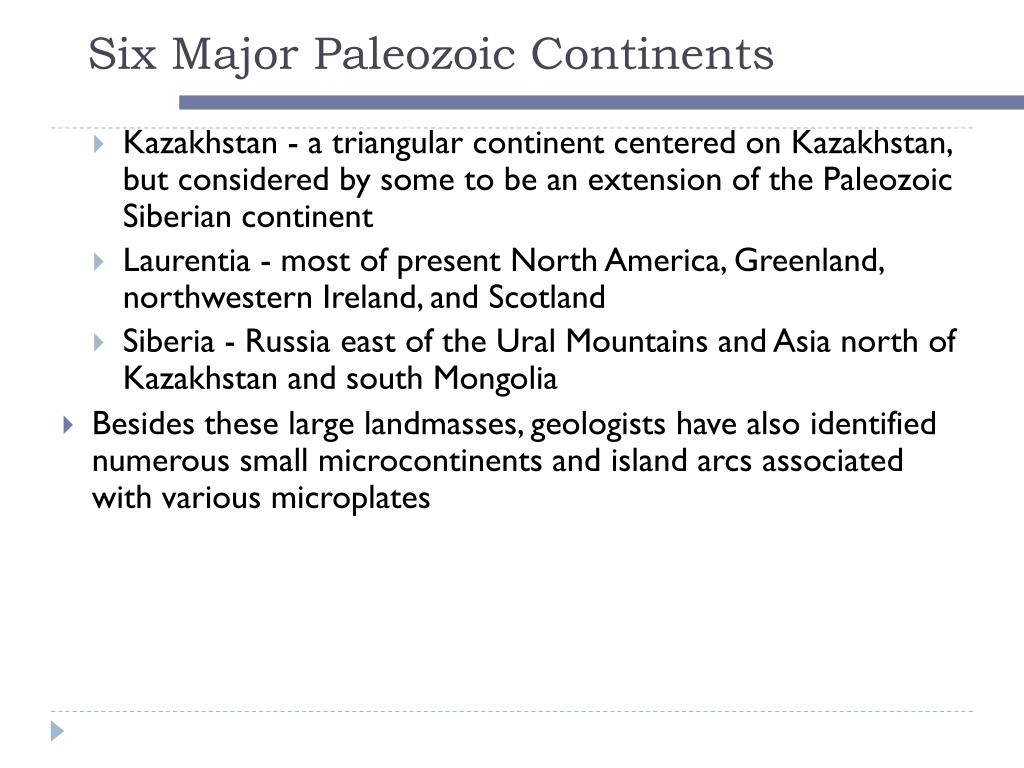 paleozoic continents