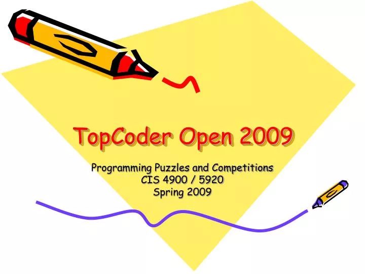 topcoder open 2009 n.