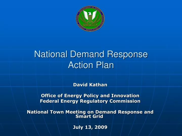 national demand response action plan n.