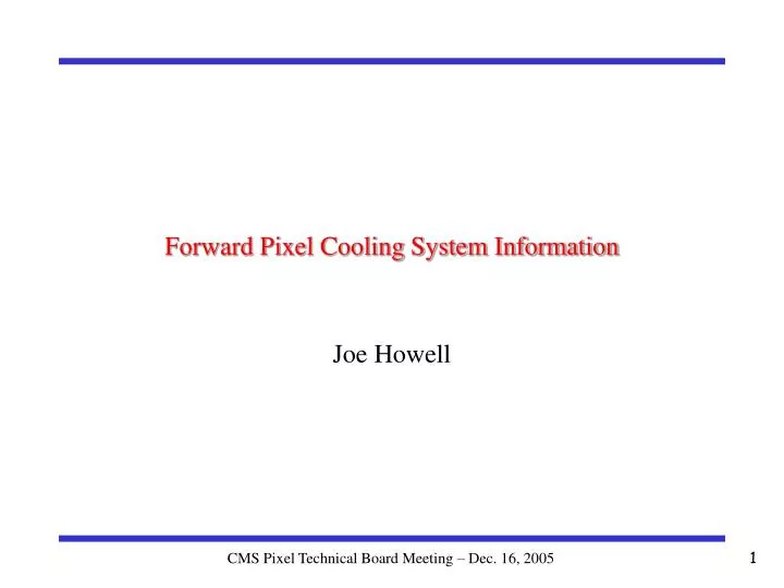 forward pixel cooling system information n.