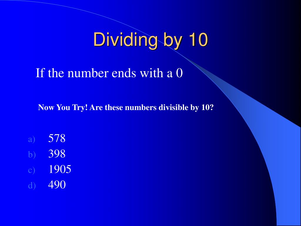 PPT - Divisibility Rules PowerPoint Presentation, free download - ID ...