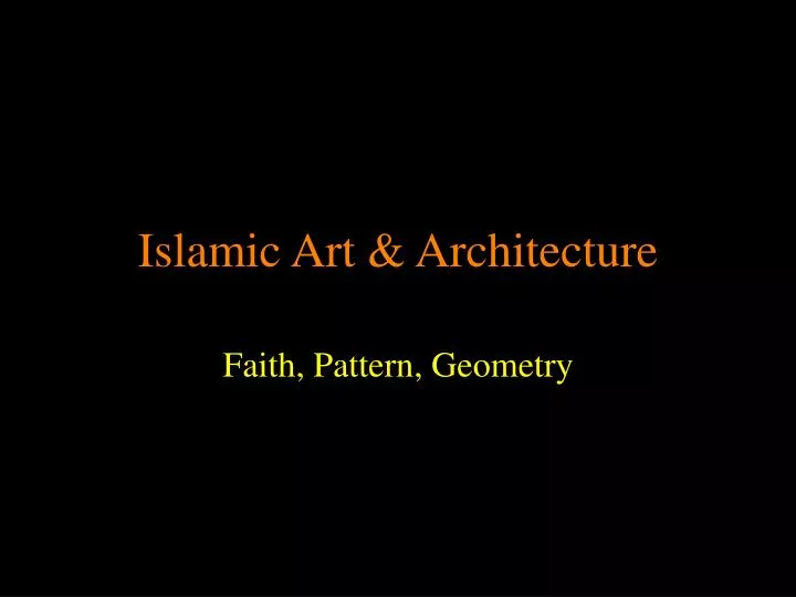 islamic art architecture n.