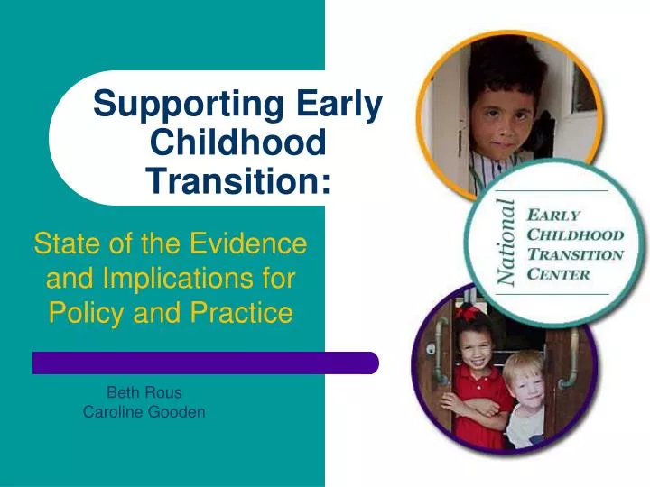 supporting early childhood transition n.