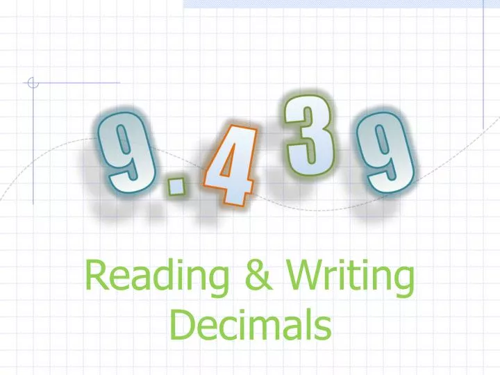 PPT Reading Writing Decimals PowerPoint Presentation Free Download 