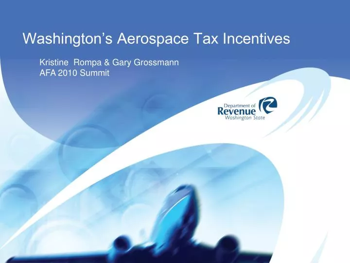 washington s aerospace tax incentives n.