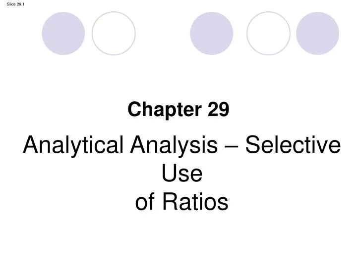 analytical analysis selective use of ratios n.