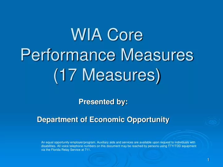 wia core performance measures 17 measures n.