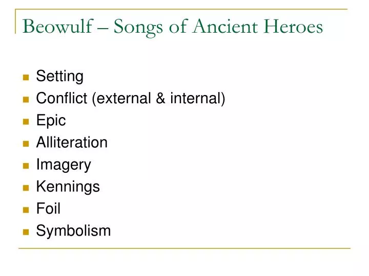 examples of imagery in beowulf