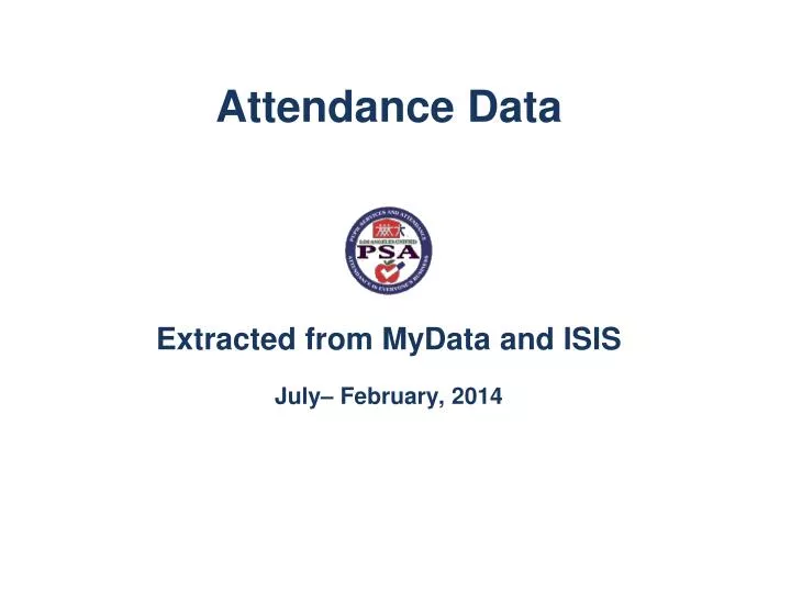 attendance data n.