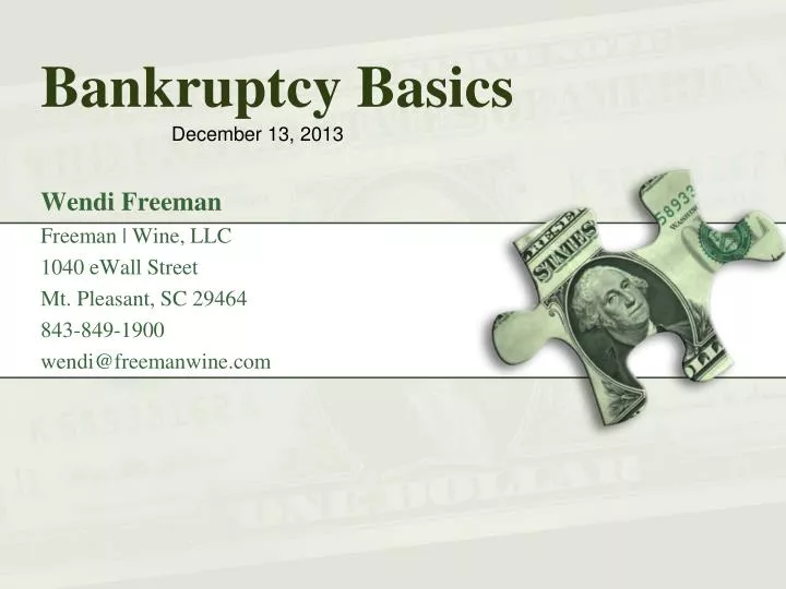 bankruptcy basics n.