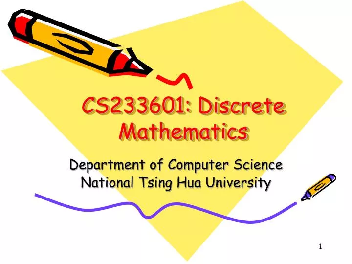 PPT - CS233601: Discrete Mathematics PowerPoint Presentation, free ...