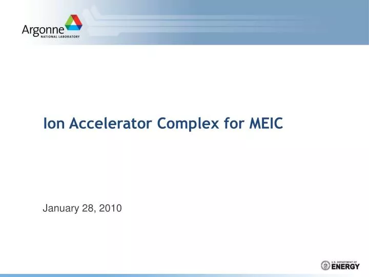 ion accelerator complex for meic n.