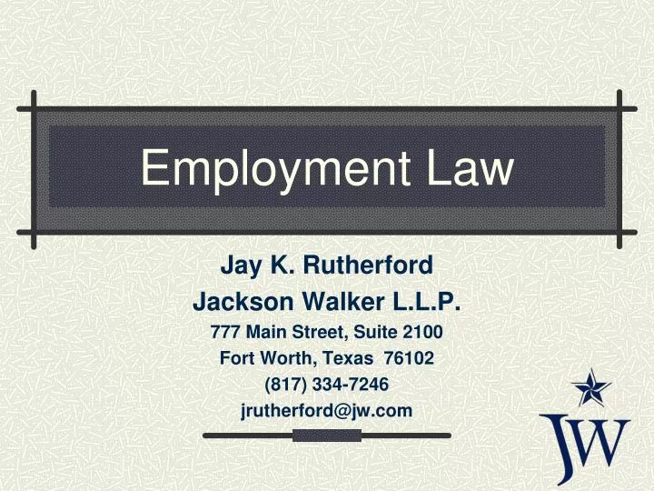 employment law n.