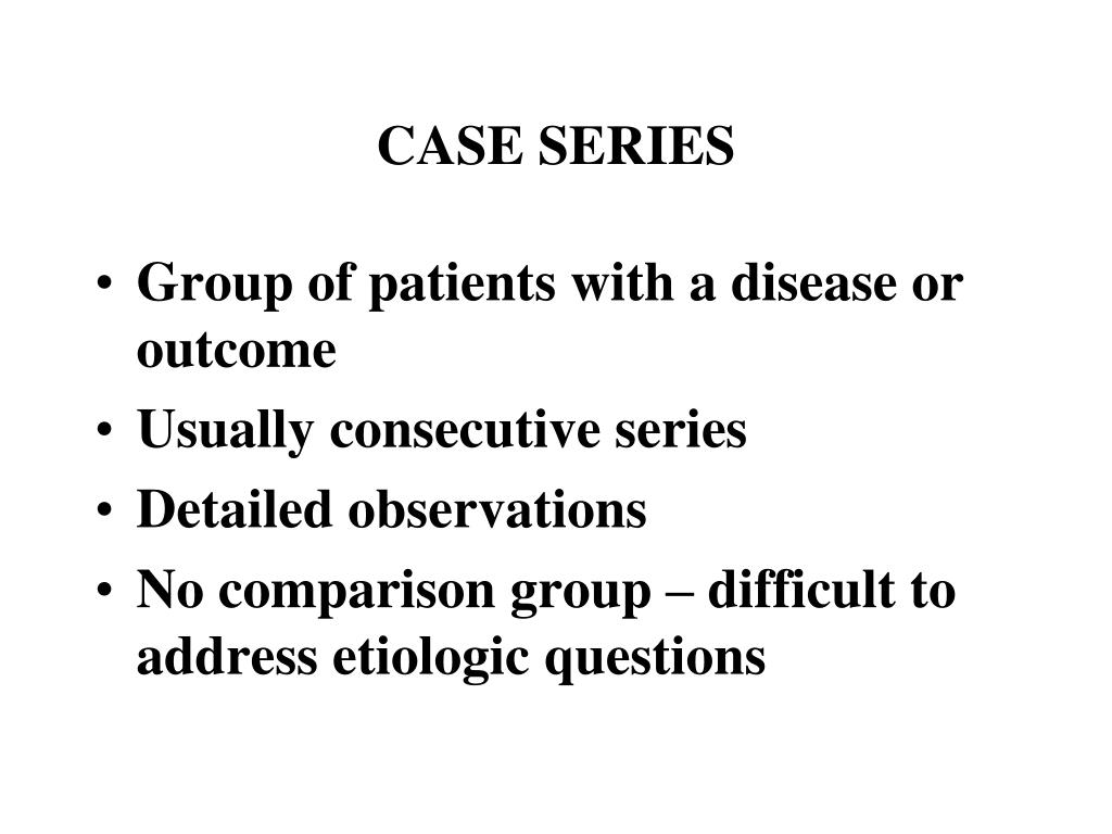 case series presentation