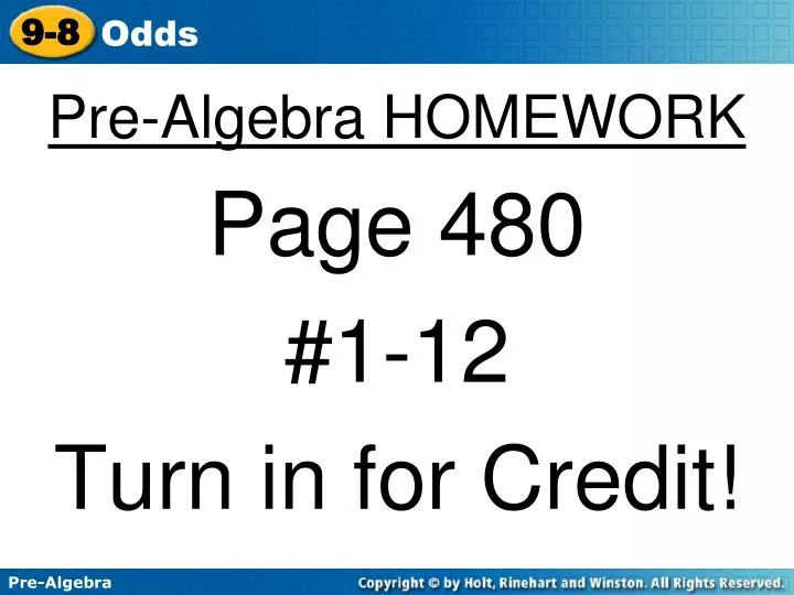 pre algebra homework n.