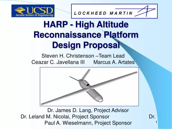 harp high altitude reconnaissance platform design proposal n.