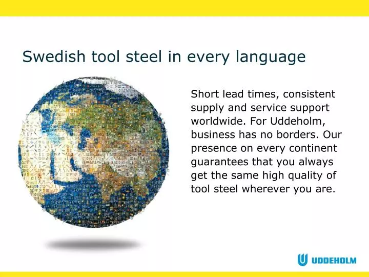 swedish tool steel in every language n.