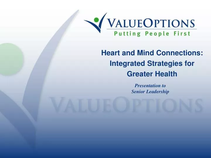 heart and mind connections integrated strategies for greater health n.