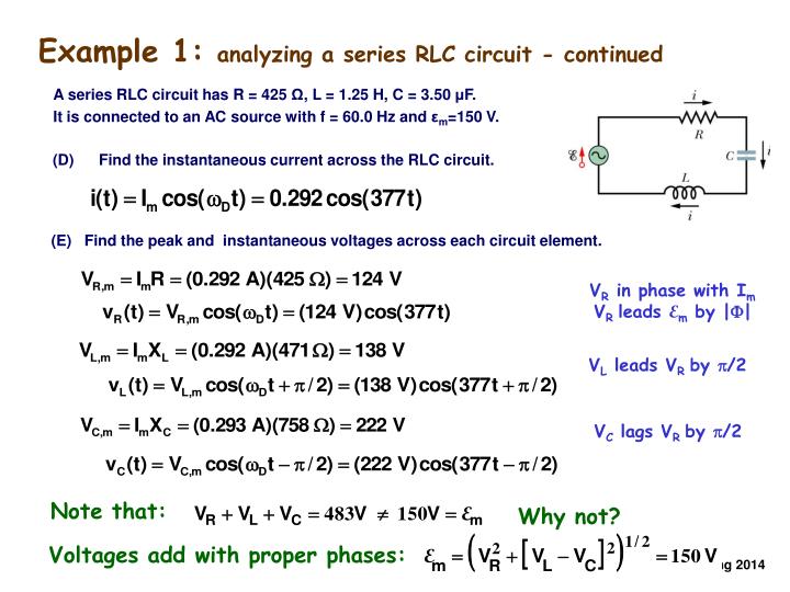 Resonant Amplitude And Phase Response In A Driven Rlc Tankcircuit