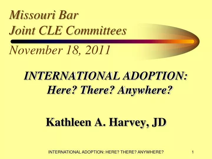 missouri bar joint cle committees november 18 2011 n.