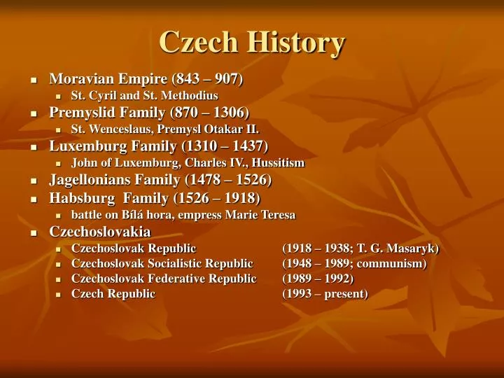 PPT Czech History PowerPoint Presentation, free download ID5767350