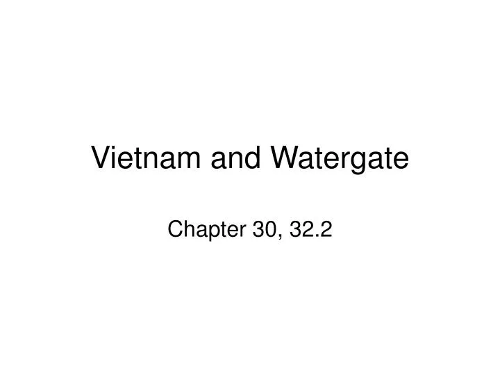 vietnam and watergate n.