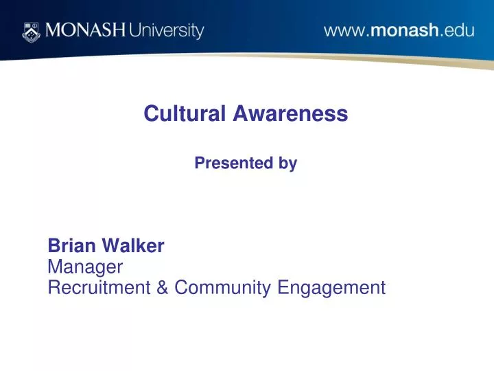 cultural awareness presented by n.