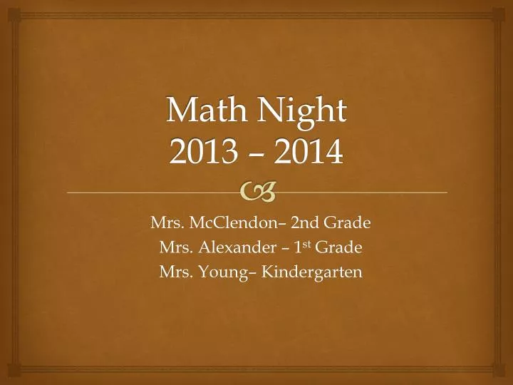 math night 2013 2014 n.