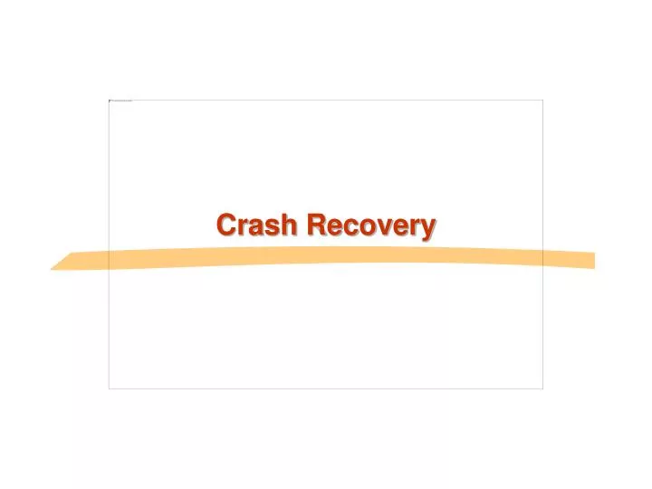 crash recovery n.