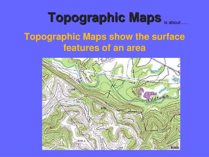 topographic maps n.