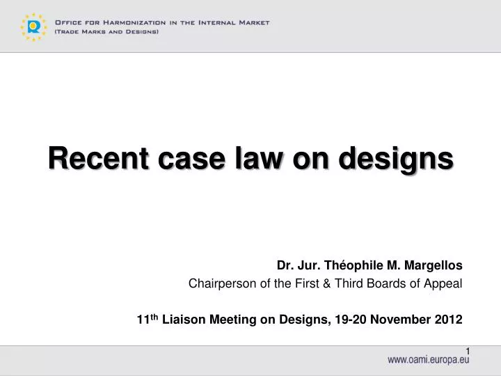recent case law on designs n.