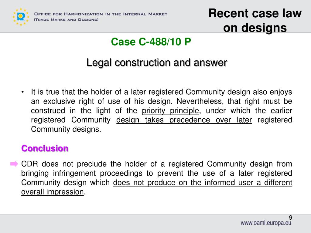 PPT - Recent case law on designs PowerPoint Presentation, free download -  ID:5767877