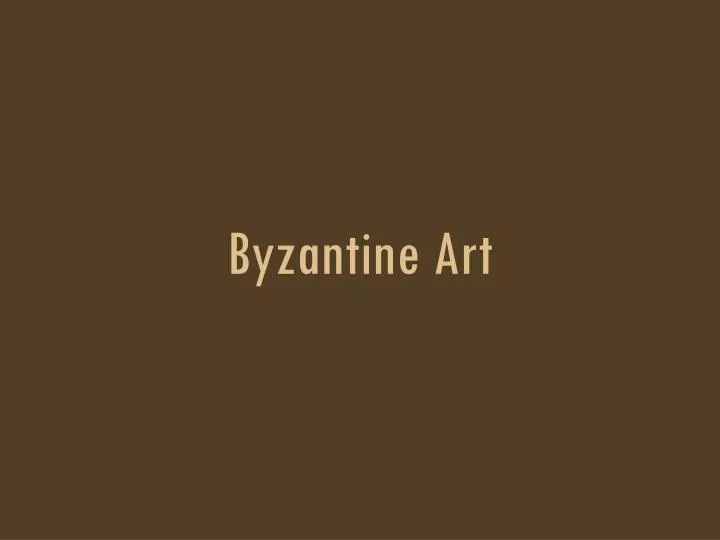 byzantine art n.