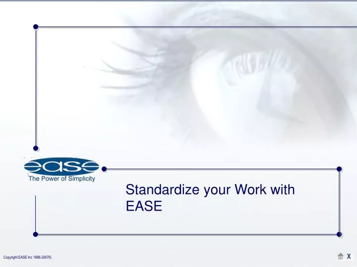 standardize your work with ease n.