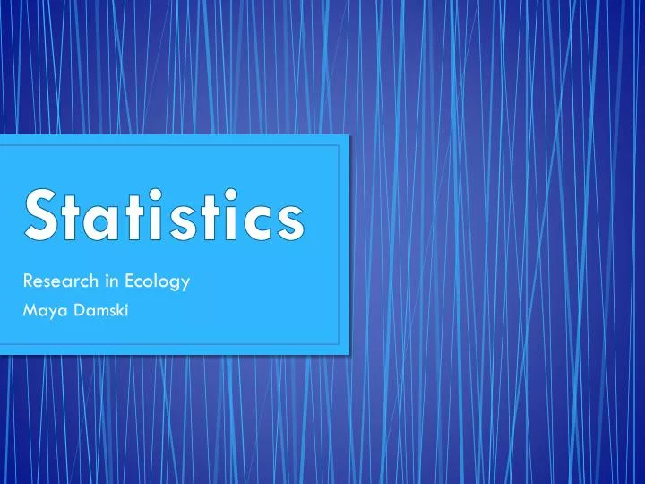 statistics n.