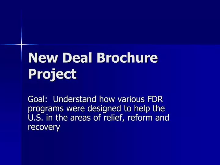 new deal brochure project n.