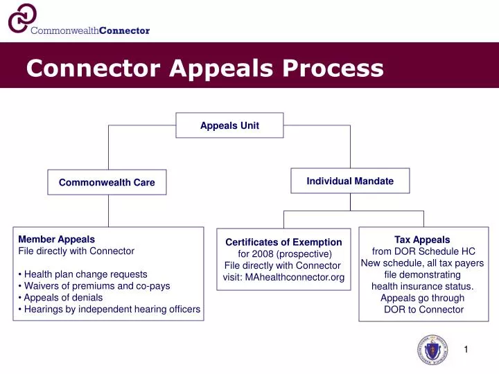 connector appeals process n.