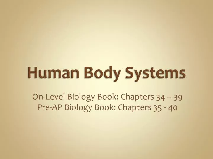 human body systems n.