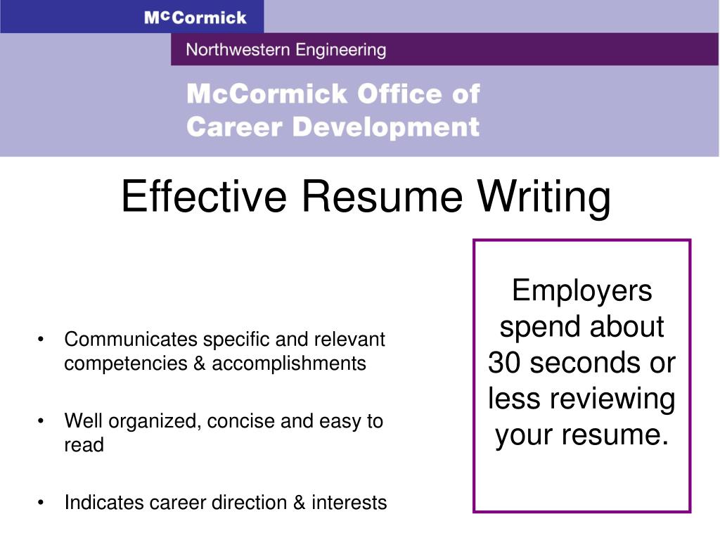 resume writing powerpoint
