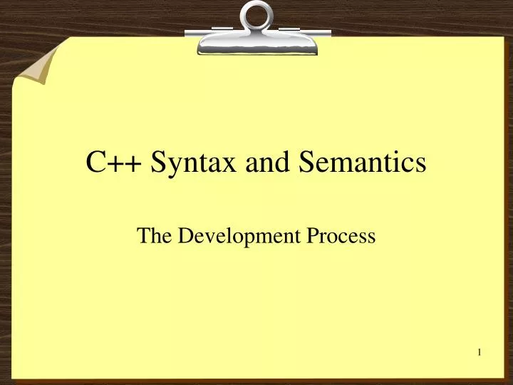 PPT - C++ Syntax and Semantics PowerPoint Presentation, free download ...