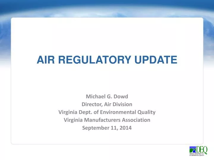 air regulatory update n.