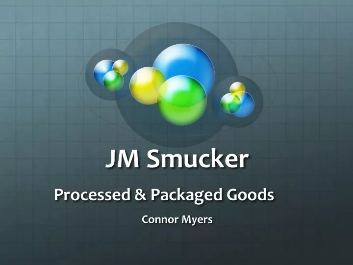 jm smucker processed packaged goods n.