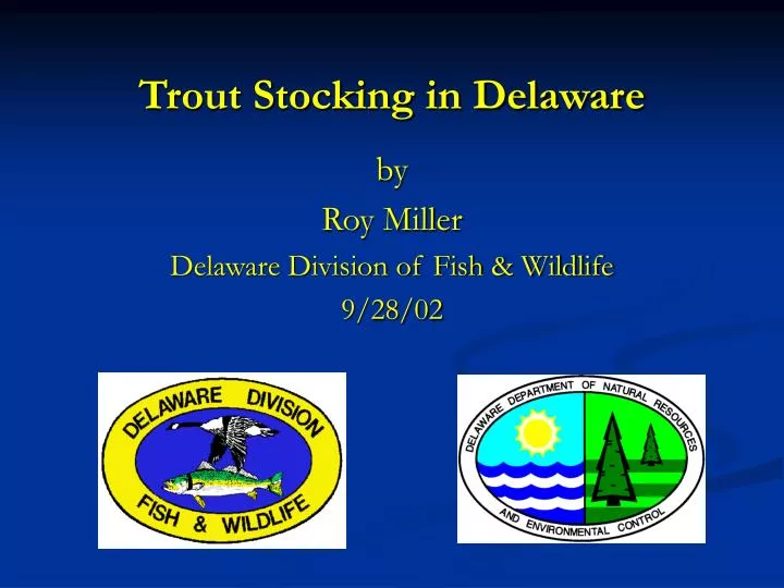 trout stocking in delaware n.