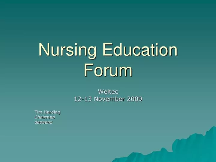nursing education forum n.