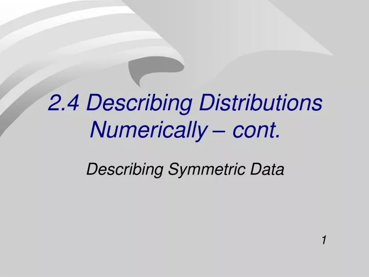 2 4 describing distributions numerically cont n.