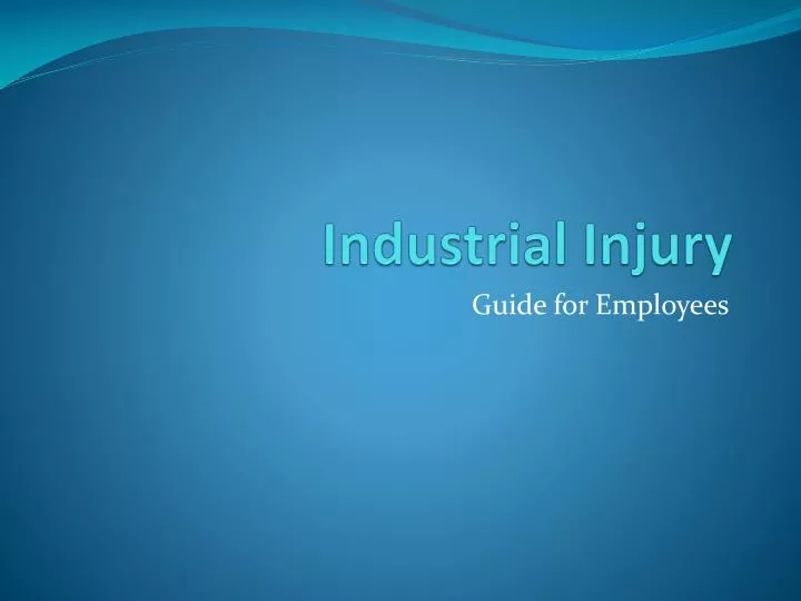 industrial injury n.
